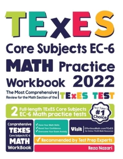 Cover for Reza Nazari · TExES Core Subjects EC-6 Math Practice Workbook (Paperback Book) (2021)