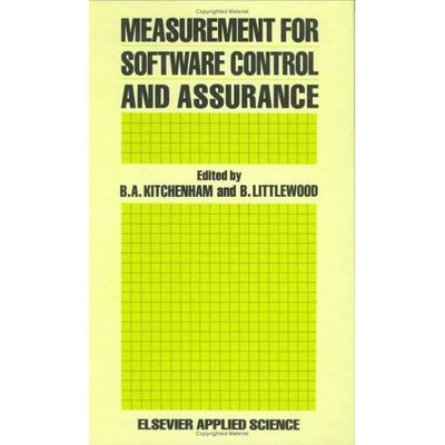 Cover for City University · Measurement for Software Control and Assurance (Hardcover Book) (1989)