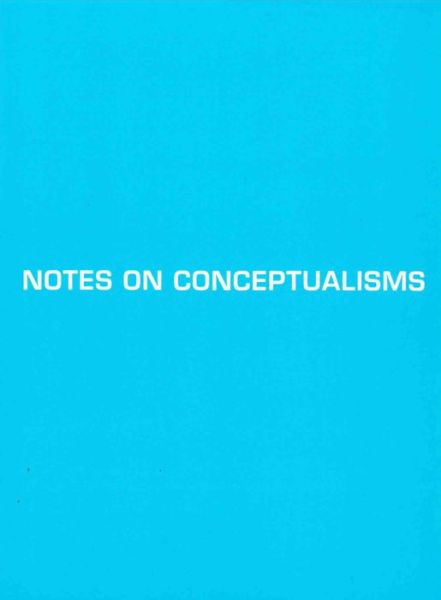 Cover for Vanessa Place · Notes of Conceptualisms (Paperback Book) (2013)