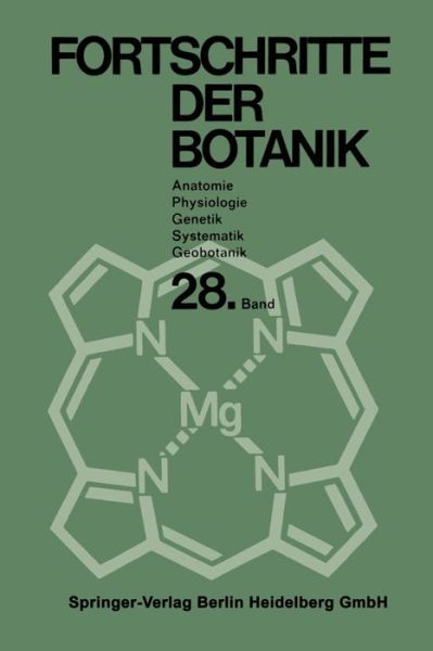 Fortschritte Der Botanik: Begrundet Von Fritz Von Wettstein - Progress in Botany - Erwin Bunning - Bücher - Springer-Verlag Berlin and Heidelberg Gm - 9783642949463 - 20. November 2013