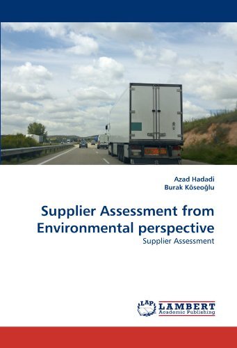 Cover for Burak Köseo?lu · Supplier Assessment from Environmental Perspective (Paperback Book) (2011)
