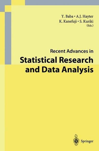 Cover for Y Baba · Recent Advances in Statistical Research and Data Analysis (Paperback Book) [Softcover Reprint of the Original 1st Ed. 2002 edition] (2012)