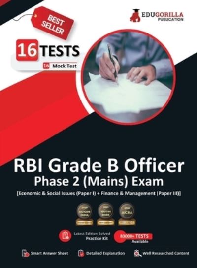 Cover for Edugorilla · RBI Grade B Mains Exam (Phase 2) 2021 Preparation Kit of 20 Full-length Mock Tests (Pocketbok) (2022)