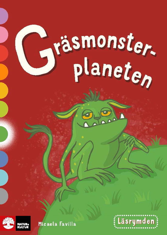 Cover for Micaela Favilla · Läsrymden Gräsmonsterplaneten (Bok) (2024)