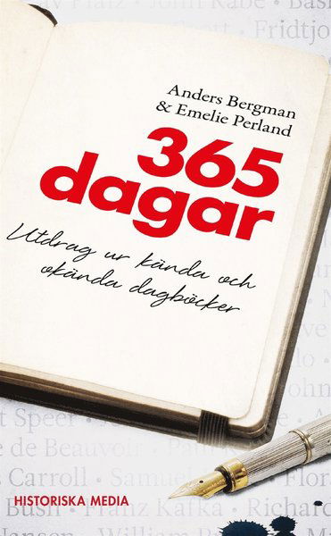 Cover for Anders Bergman · 365 dagar : utdrag ur kända och okända dagböcker (ePUB) (2015)