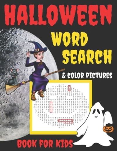 Cover for Sylwia Skbooks · Halloween Word Search &amp; Color Pictures Book for Kids: Ages 4-8, Gift for Girls and Boys (Paperback Bog) (2020)