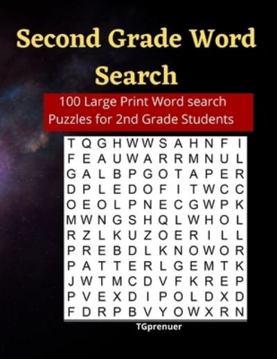 Cover for Tg Prenuer · Second Grade Word Search (Paperback Bog) (2021)