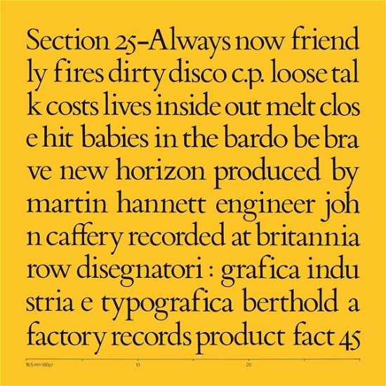 Always Now - Section 25 - Music - FACTORY BENELUX - 0708527180464 - September 6, 2019