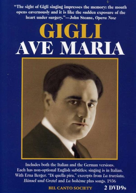 Cover for Beniamino Gigli · Ave Maria (DVD) (2008)