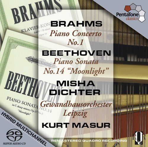 Cover for Dichter,Misha / Masur,K. / Gewandhausorchester Leipzig · Klavierkonzert 1/Klaviersonate 14 (SACD) (2009)