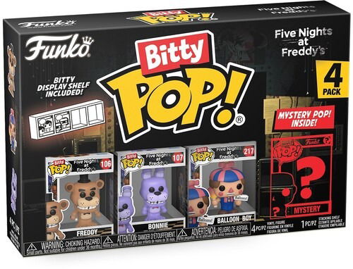 Bitty Pop Five Nights at Freddys Freddy 4 Pack - Bitty Pop Five Nights at Freddys - Merchandise - Funko - 0889698730464 - 25. Oktober 2023