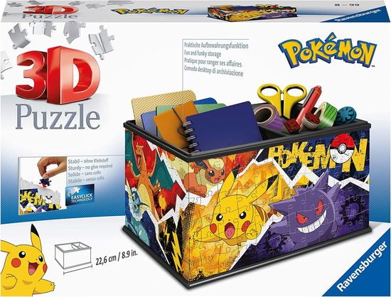 Pokémon 3D Puzzle Aufbewahrungsbox (216 Teile) - Ravensburger - Fanituote - Ravensburger - 4005556115464 - tiistai 13. kesäkuuta 2023