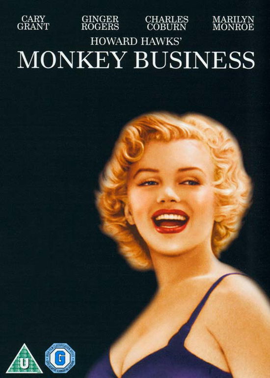 Cover for Monkey Business DVD 1952 DVD 2012 Cary Grant Ginger Rogers Charles ... (DVD) (2012)