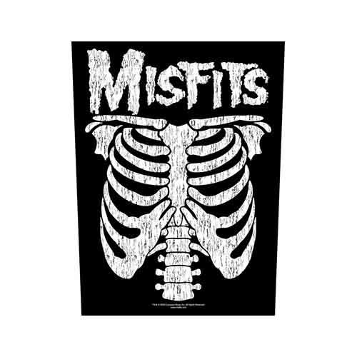 Misfits Back Patch: Ribcage - Misfits - Gadżety - PHM PUNK - 5055339709464 - 19 sierpnia 2019