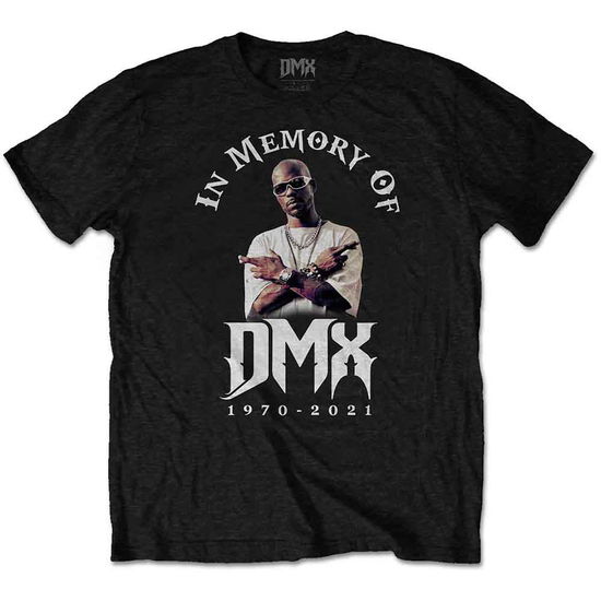 DMX Unisex T-Shirt: In Memory - Dmx - Marchandise -  - 5056368690464 - 