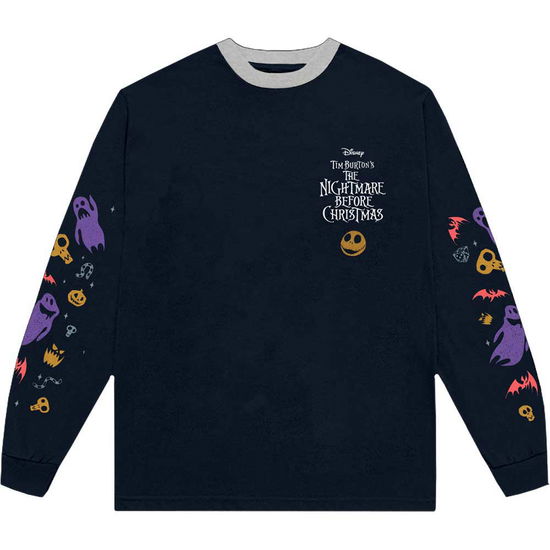 The Nightmare Before Christmas Unisex Long Sleeve T-Shirt: Ghouls (Embellished) - Nightmare Before Christmas - The - Merchandise -  - 5056737254464 - 