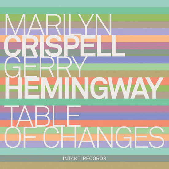 Cover for Crispell, Marilyn / Gerry Hemingway · Table Of Changes (CD) (2017)