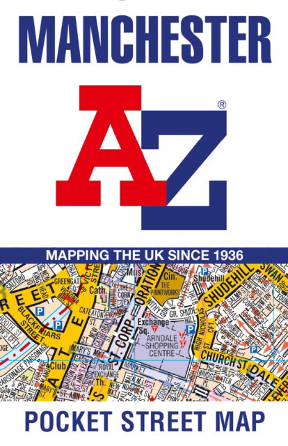 Cover for A-Z Maps · Manchester A-Z Pocket Street Map (Map) (2025)