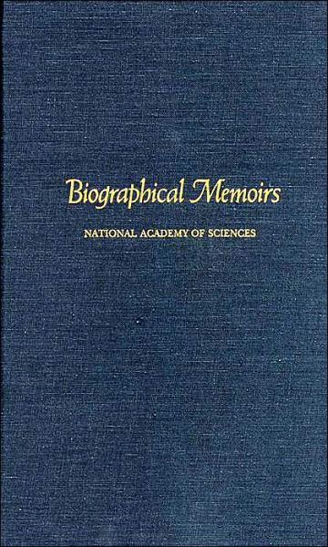 Biographical Memoirs: Volume 69 - National Academy of Sciences - Libros - National Academies Press - 9780309053464 - 8 de junio de 1996