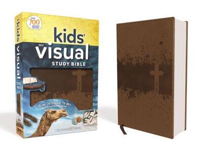 Cover for Zondervan · NIV, Kids' Visual Study Bible, Leathersoft, Bronze, Full Color Interior : Explore the Story of the Bible---People, Places, and History (Imitation Leather Bo) (2017)