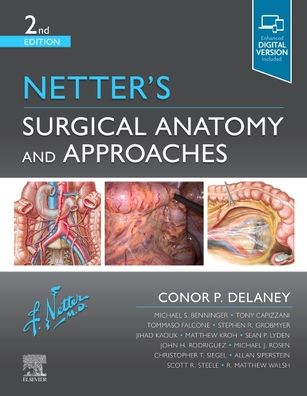 Cover for Delaney, Conor P, MCh, PhD, FRSCI ( Gen), FACS (Chairman, Digestive Disease and Surgery Institute, Cleveland Clinic, Cleveland, Ohio) · Netter's Surgical Anatomy and Approaches - Netter Clinical Science (Gebundenes Buch) (2020)