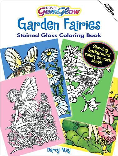 Cover for Darcy May · Garden Fairies - Dover Stained Glass Coloring Book (MERCH) (2009)