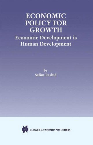 Cover for Salim Rashid · Economic Policy for Growth: Economic Development is Human Development (Hardcover Book) [2000 edition] (2000)