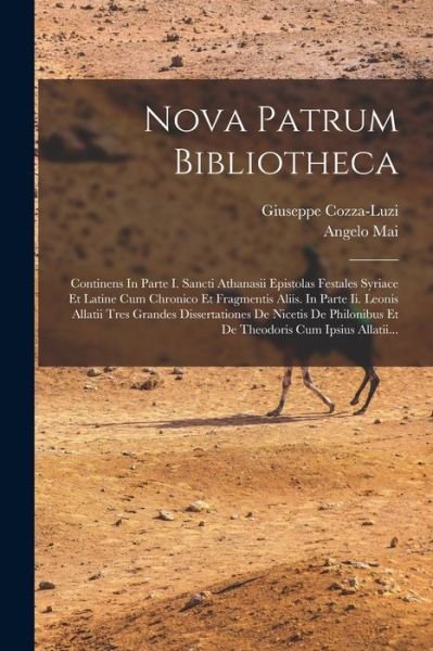 Cover for Angelo Mai · Nova Patrum Bibliotheca (Bog) (2022)