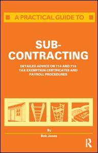 Cover for R. Jones · A Practical Guide to Subcontracting (Hardcover Book) (2017)