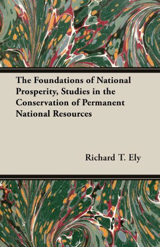 Cover for Richard T. Ely · The Foundations of National Prosperity, Studies in the Conservation of Permanent National Resources (Paperback Book) (2013)