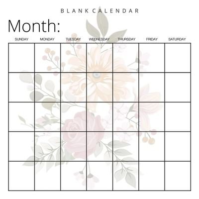 Blank Calendar - Llama Bird Press - Bücher - Llama Bird Press - 9781636570464 - 21. Januar 2021