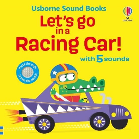 Cover for Sam Taplin · Let's go in a Racing Car! - Let's Go Sounds (Board book) (2024)