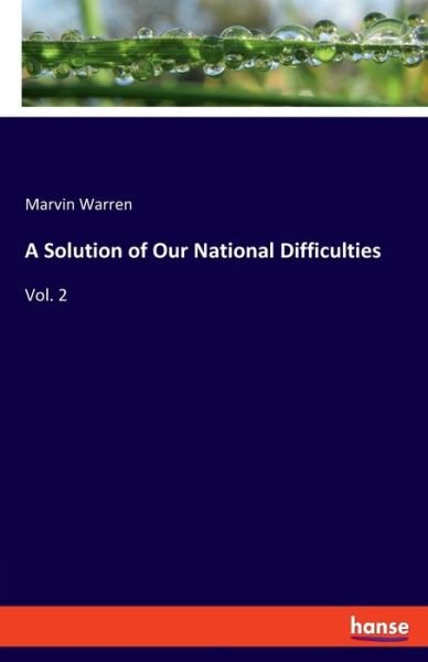 Cover for Warren · A Solution of Our National Diffi (Bok) (2019)