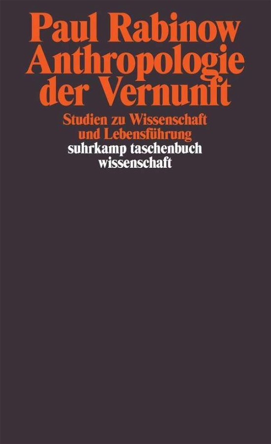 Cover for Paul Rabinow · Anthropologie Der Vernunft (Bog)