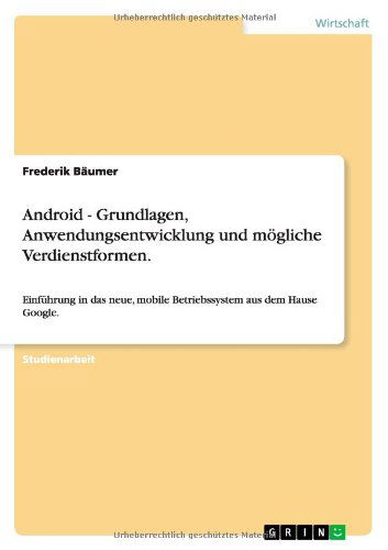 Cover for Bäumer · Android - Grundlagen, Anwendungs (Bok) [German edition] (2013)