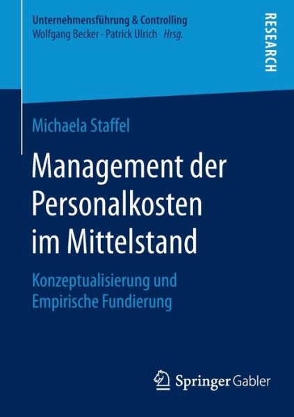 Cover for Staffel · Management der Personalkosten i (Buch) (2016)