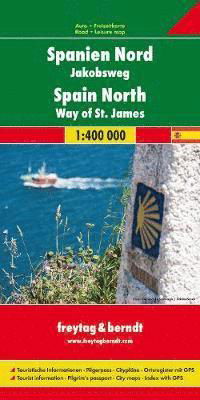Cover for Freytag &amp; Berndt · Spain North - Way of St. James Road Map 1:400 000 (Landkart) (2016)