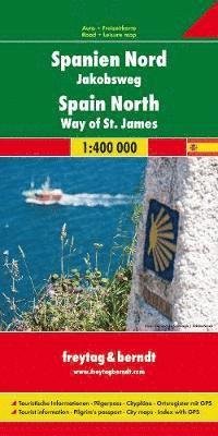 Cover for Freytag &amp; Berndt · Spain North - Way of St. James Road Map 1:400 000 (Map) (2016)
