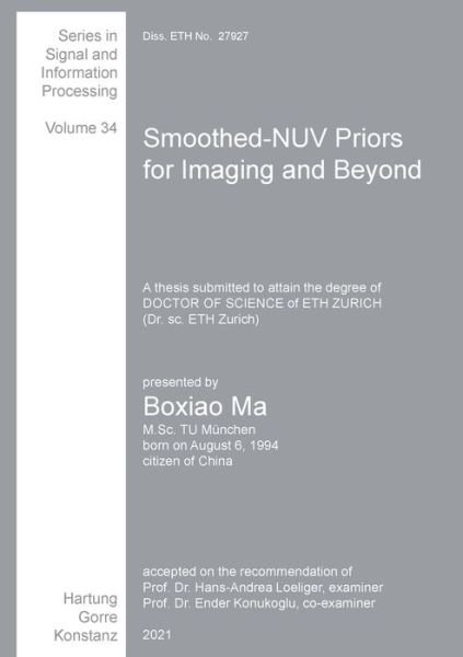 Cover for Boxiao Ma · Smoothed-NUV Priors for Imaging and Beyond (Paperback Book) (2022)