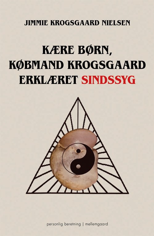 Cover for Jimmie Krogsgaard Nielsen · Kære børn, købmand Krogsgaard erklæret sindssyg (Sewn Spine Book) [1.º edición] (2020)