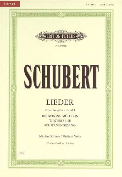 Songs Vol. 1 (Medium Voice) - F. Schubert - Kirjat - Edition Peters - 9790014064464 - torstai 12. huhtikuuta 2001