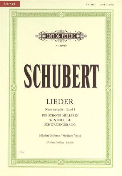Cover for F. Schubert · Songs Vol. 1 (Medium Voice) (Partitur) (2001)