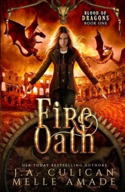 Cover for Melle Amade · Fire Oath: Dragon Steampunk Fantasy (Paperback Book) (2022)