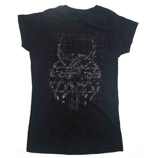 Cover for Disturbed · Disturbed Ladies T-Shirt: Omni Foil (Black) (Ex-Tour) (T-shirt)