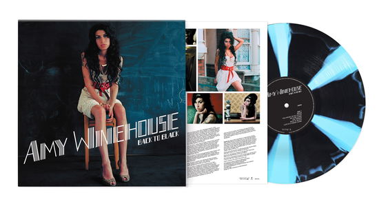 Cover for Amy Winehouse · Back to Black (LP) [Blue / Black Vinyl edition] (2024)