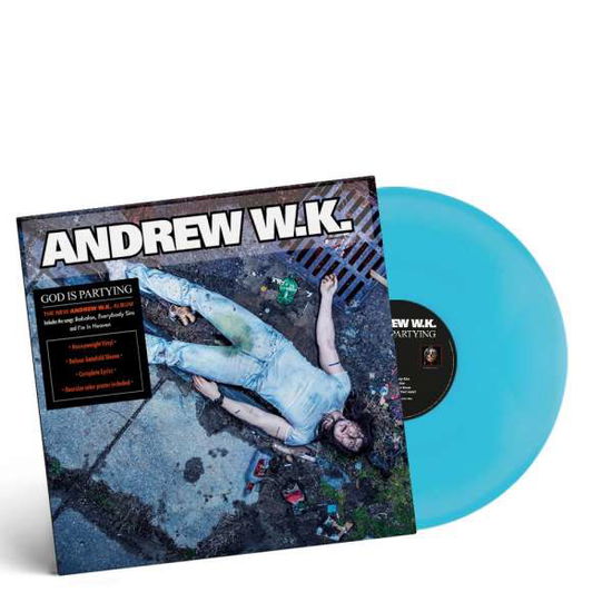 God Is Partying (Turquoise Vinyl) (+Poster) - Andrew W.k. - Music - NAPALM - 0840588147465 - September 10, 2021