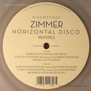 Cover for Zimmer · Horizontal Disco (12&quot;) [Remixes edition] (2012)