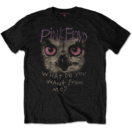 Pink Floyd Unisex T-Shirt: Owl - WDYWFM? - Pink Floyd - Merchandise -  - 5056368664465 - March 26, 2021