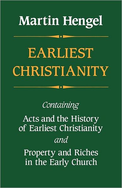 Cover for Martin Hengel · Earliest Christianity (Taschenbuch) (2012)