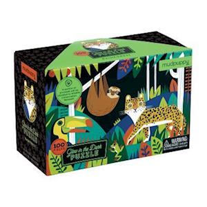 Rainforest Glow-In-The-Dark Puzzle - Mudpuppy - Board game - Galison - 9780735347465 - June 14, 2016